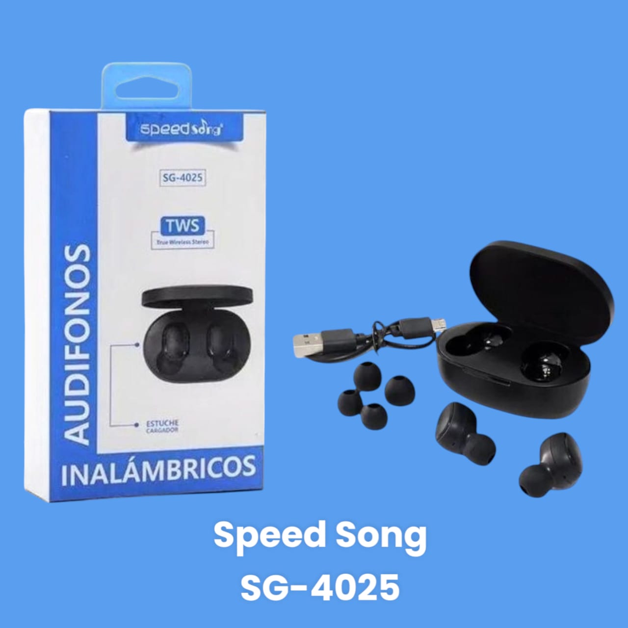 Audífonos Inalámbricos Speed song Sg- 4025.